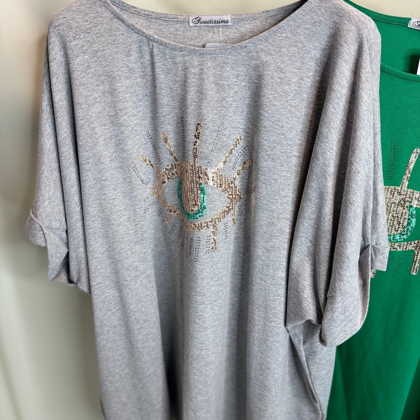Sadie - Diamante Evil Eye T Shirt