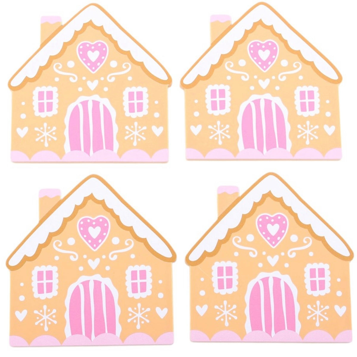 Gingerbread House Coaster Set