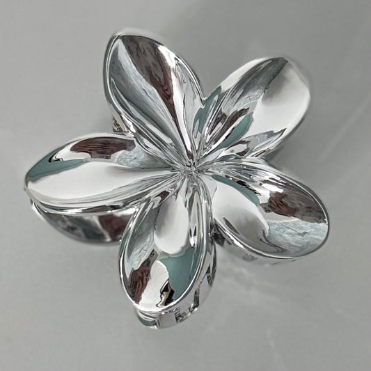 Metallic Flower Claw Clips in Assorted Colors - Stylish Hair Accessories for Women and Girls